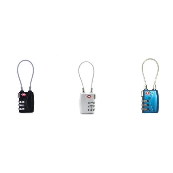 Zinc Alloy TSA 4-digital travel lock& Fashion Design black Tsa Luggage Lock& 69.5g Tsa Bag Number Lock