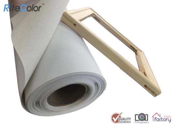 Quality Inkjet Canvas Rolls, Waterproof Matte Polyester Canvas Roll 260gsm for Pigment Inks for sale