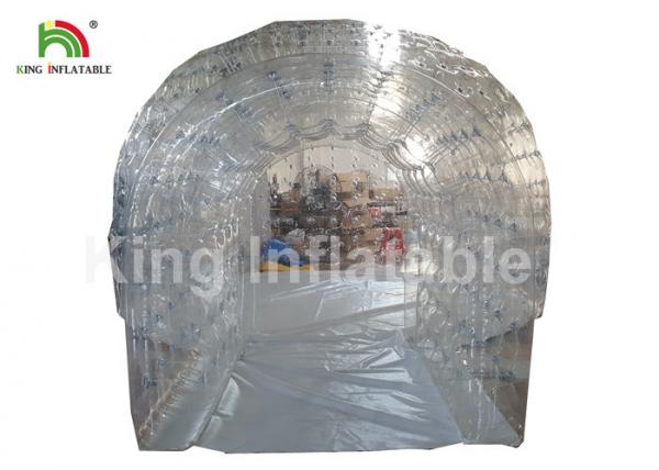 8m Diameter Transparent Clear Event Tent With Tunnel / Dome Party Tent