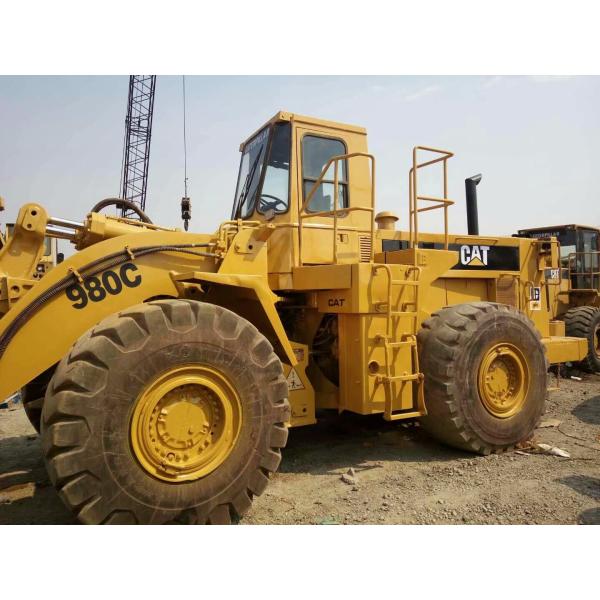 980C CAT Wheel Loader 4cbm Bucket Capacity With 4 Forward Gears