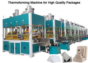 China Paper Molded Pulp Machine Forming , Drying And Hot Press Shaping 150kg/h on sale