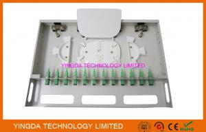 China 12 Ports Fiber Optic Patch Panel Rack Mount Fiber Patch Panel ODF SC Couplers And Pigtails on sale