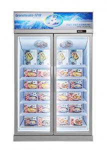  Fan Cooling Frozen Food Refrigerator Display Freezer For Supermarket Manufactures