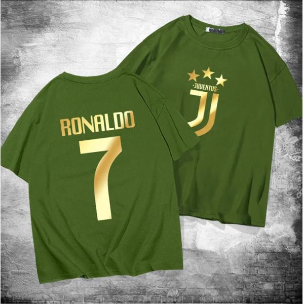 Short sleeve T-shirt men's and women's summer youth football sports pure cotton loose half sleeve top