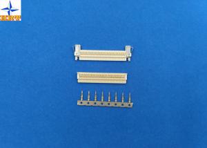  1.0mm pitch FI-X gold-flash crimp terminals with phosphor bronze material for AWG30# to 34# Manufactures