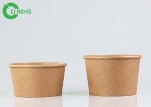  To Go Biodegradable Soup Disposable 16oz Food Bowls Custom Logo Printed Kraft Paper Bowl Manufactures
