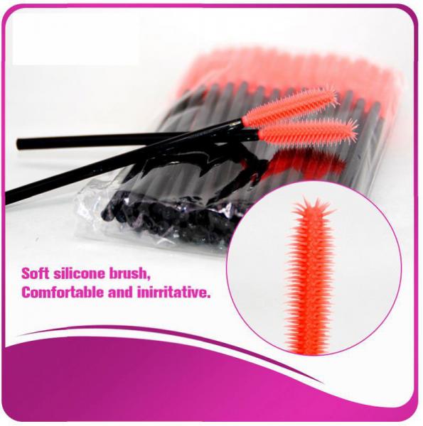 Quality Multi -Top Silicone Mascara Applicator Brushes , Fashionable Eyelash Extension Brush for sale
