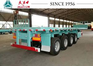  4 Axle 40Ft Flatbed Trailer For Container Transport Manufactures