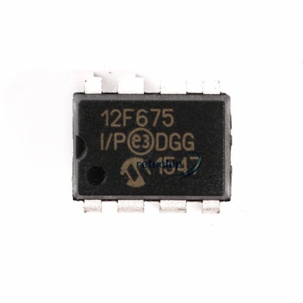 Quality PIC12F675-I/P 8 Bit MCU Microcontroller Unit 1.75KB 64 RAM 6 I/O for sale