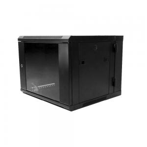 19 Inch 9u Network Cabinet , Vertical Wall Mount Network Rack With 20MM Size Fan Manufactures