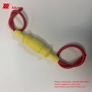 China Yellow Wire Harness Fuse Box Holder Waterproof 30A 250V 5*20mm 6*30mm Glass Ceramic Tube on sale