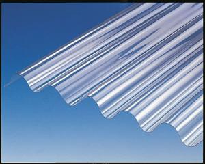  Clear Corrugated Polycarbonate Panels , Corrugated Skylight Panels Manufactures