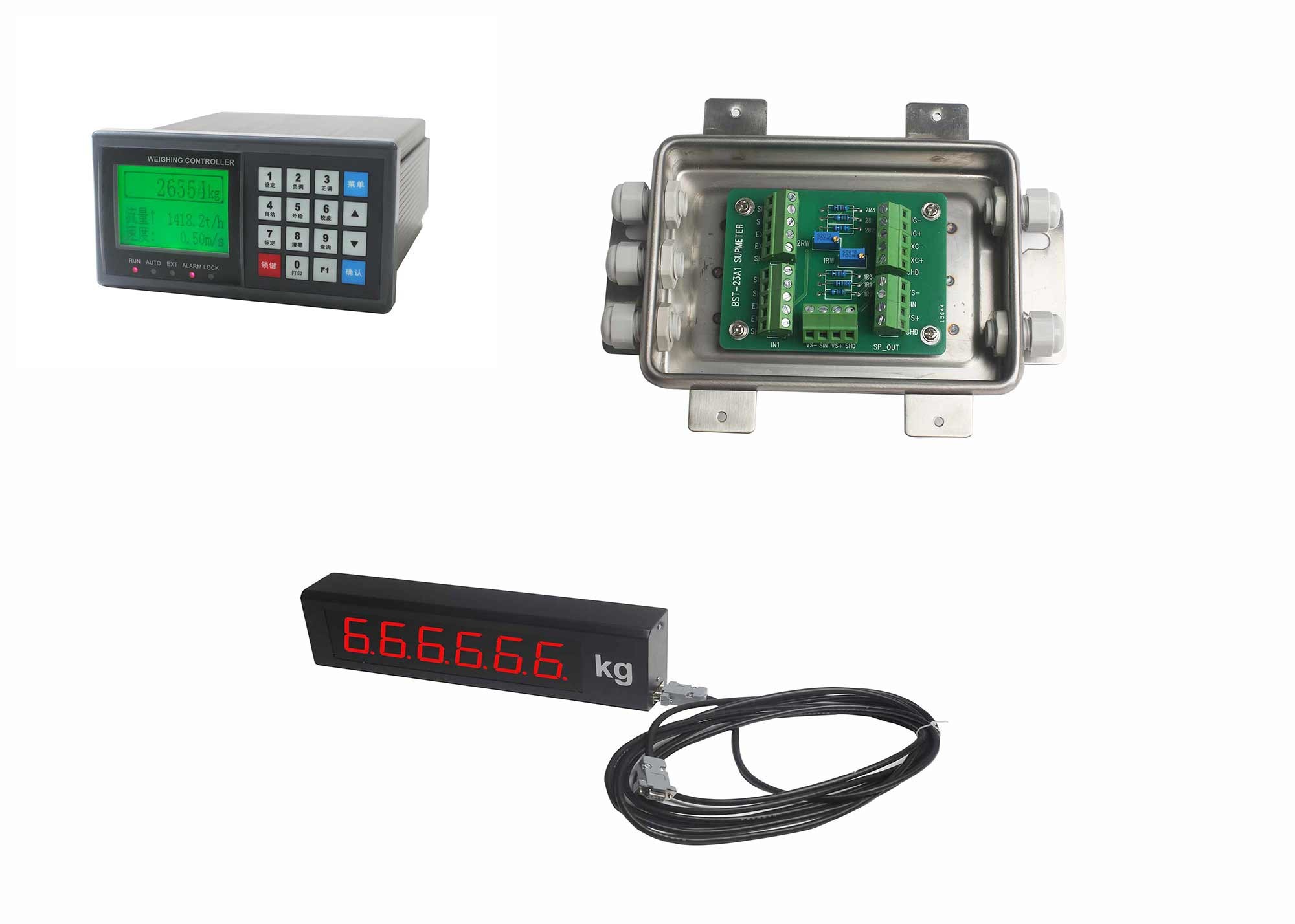  Auto Locking Ration Batching Controller , Programmable Load Cell Controller Manufactures