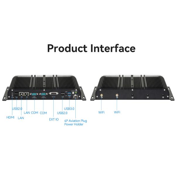 Intel Core Series Dual Ethernet Dual COM Mini PC Industrial Fanless With DDR4 32G