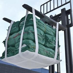 China Polyester Flat Sling Bag 1 Ton For Sand Cement Sugar Salt on sale