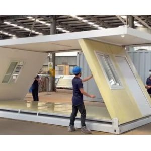 China Corrosion Resistance Foldable Container House Welded Steel Structure Container House on sale