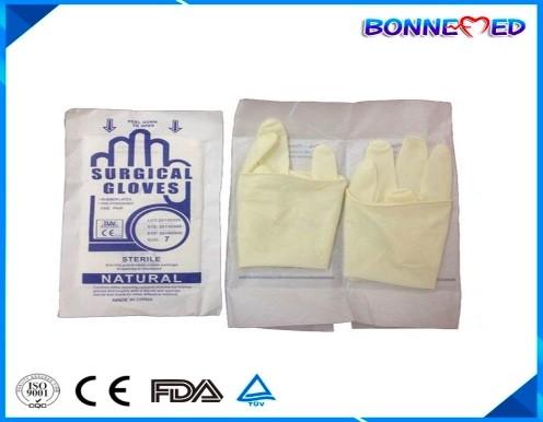 Quality BM-6001 Wholesale Hospital Medical Surgical Sterile Latex Glove/Nature Latex Gloves for sale