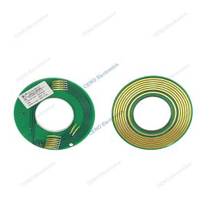 PCB Pancake Slip Ring With USB Signal & Inner Bore 46mm For Electric Devices
