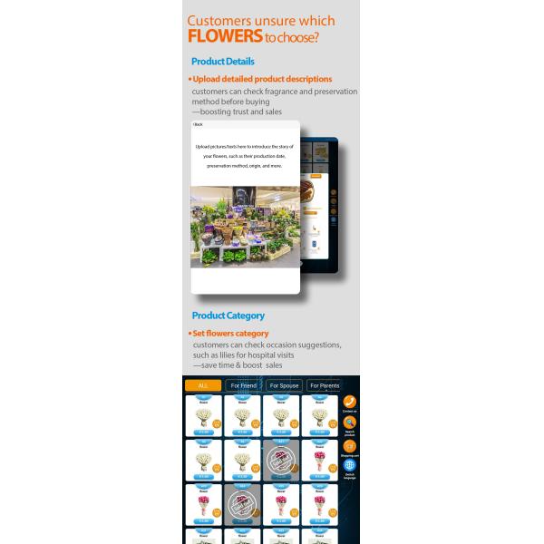 Large Capacity Flower Vending Machine with 24/7 Operation and Environmentally Friendly Design