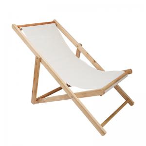 China Outdoor Camping Leisure Picnic Bamboo Chair Adjustable Wooden Chair Garden Folding Chair on sale