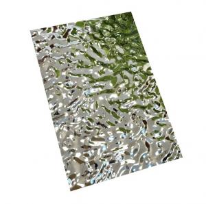  304 stainless steel pvd metal textured sheet silver Small water ripple stainless steel sheet Manufactures