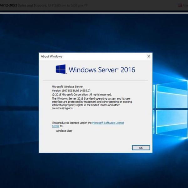 English Computer Software System Microsoft Windows Server 2016 Standard With Original Key 0
