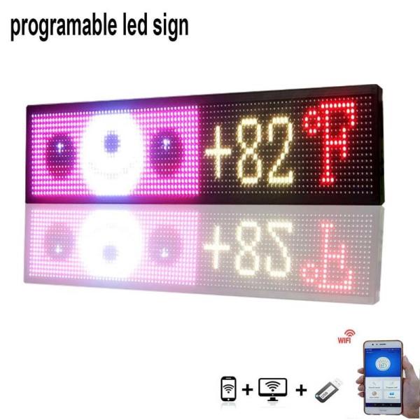 7 Color Programmable Led Display Board USB WiFi Car Window Led Display