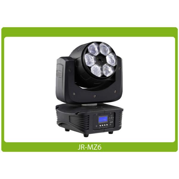Flicker free projection Głowice LED Wash 6x15W, RGBW 4-in-1 Ruchome głowy Zoom Wash