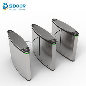 China Fast Speed Lane 50kg Automatic Flap Barrier RoHs Airport Access Control on sale