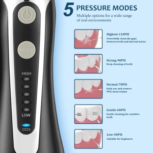 40-140PSI Portable Water Flosser PC Material High Intensity