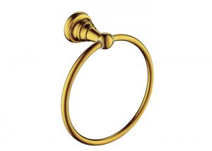  Hotel Bathroom Accessory Golden Towel Holder Ring Wall Bright Looks Manufactures