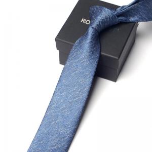  Solid Mens Skinny Ties for Wedding Suits Woven Silk Ties in Sophisticated Gift Box Manufactures
