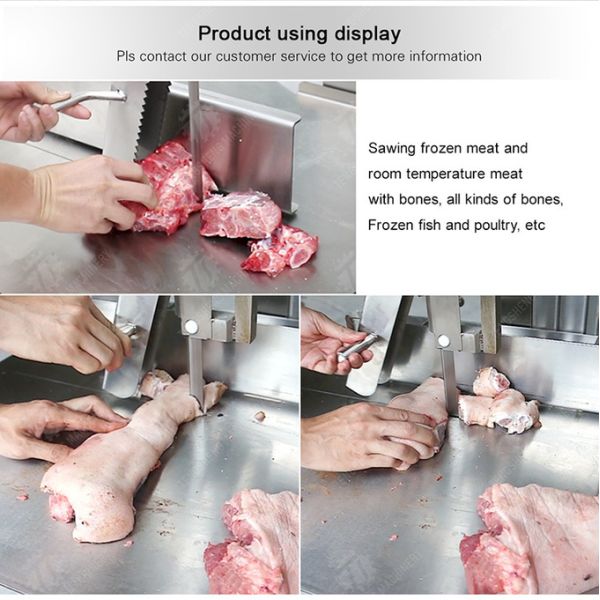 Adjustable Saw Blade Meat Processing Machine positioning plate Breakdown boneless Electric
