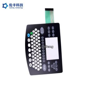 LCD Window Custom Made LED Membrane Switch 3M468 With Backlight