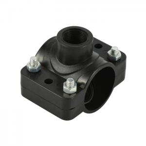 China Plastic Easy Connect Casting 20mm Pp Saddle Clamp Irrigation Pipe Fitting Pn10 on sale
