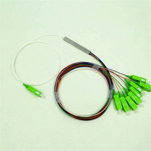 Buy cheap Steel Tube 1x8 Fiber Splitter , Optical PLC Splitter With SC / APC / UPC from wholesalers