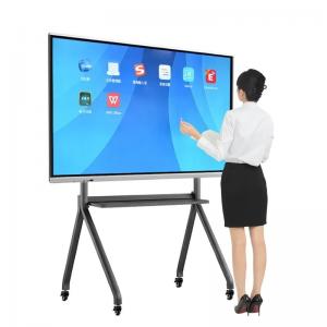  Conference Room 86 Inch Interactive Flat Panel Smart Touch Screen Digital Whiteboard Manufactures