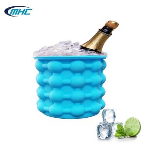  Collapsible Silicone Ice Mold Ice Cube Maker Ice Bucket Eco Friendly Manufactures