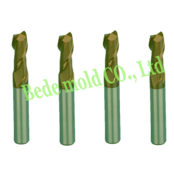 2 Flute Hss End Mill Cutter , Cast Iron Corner Radius Cutting Tools 0.001mm Tolerance