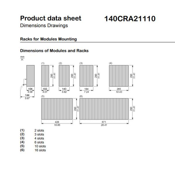 SCHNEIDER TSX Modicon Quantum PLC 140CRA21110 DIO Drop Interface TSX