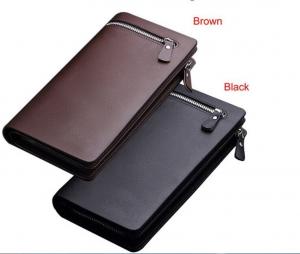 China Creative Business pu zipper wallet men wallet long section clutch wallet zipper tide on sale