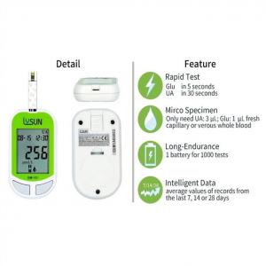 China Lysun Professional Manufacturer Hot Selling Digital Sugar Uric Acid Test Strip Active Blood Glucose Meter on sale