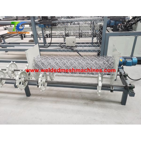 Hook Mesh 6.5m Chain Link Fence Machine 30M2/H Mesh Manufacturing