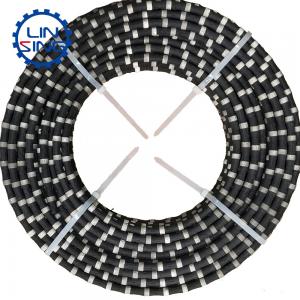 China 20-40 m2/m Life Span D11.5MM Diamond Wire Saw for Marble and Concrete Block Cutting on sale