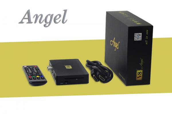 Quality Android box receiver V8 Angel Online dvb support IPTV wireless newcam cccam internet sharing for sale