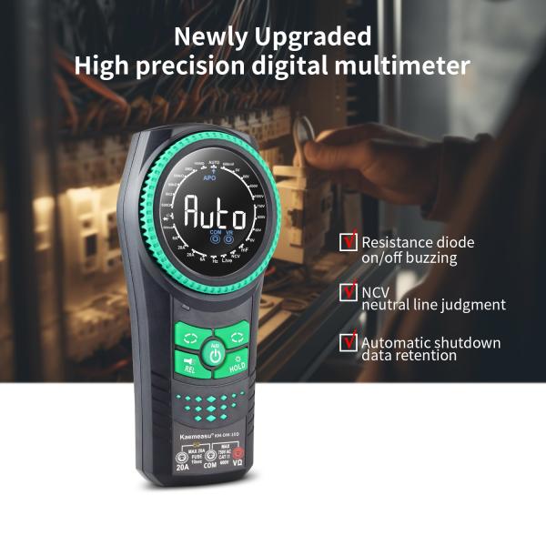 Kaemeasu 10D Smart Rotary Knob Multimeter Voltage Meters Detector Multimetro Smart Multimeter Digital Multimeters