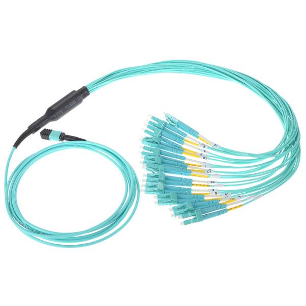 24 Core LC Duplex Multimode OM3 MPO MTP Fiber Cable