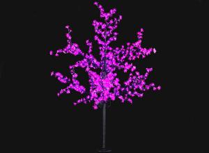 China LED Iron Trunk flower tree lamp 1.8m color LED cherry tree lighting large landscape lamp modeling customized on sale