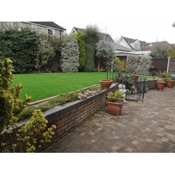 High Density Playground Synthetic Grass Used Of Swimming Pool Or Backyards Balconies WIth great UV Resistance
