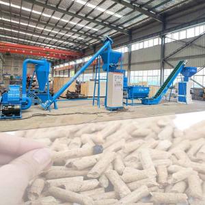 China Stove Burner Biomass Pellet Production Line 6mm Wood Pellet Manufacturing Plant on sale